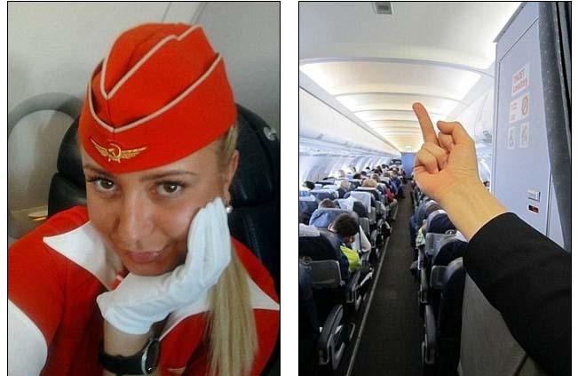 Αεροσυνοδός απολύθηκε λόγω άσεμνων χειρονομιών στους επιβάτες